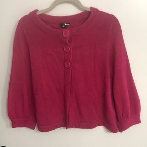 H&M pink knit poncho like sweater
